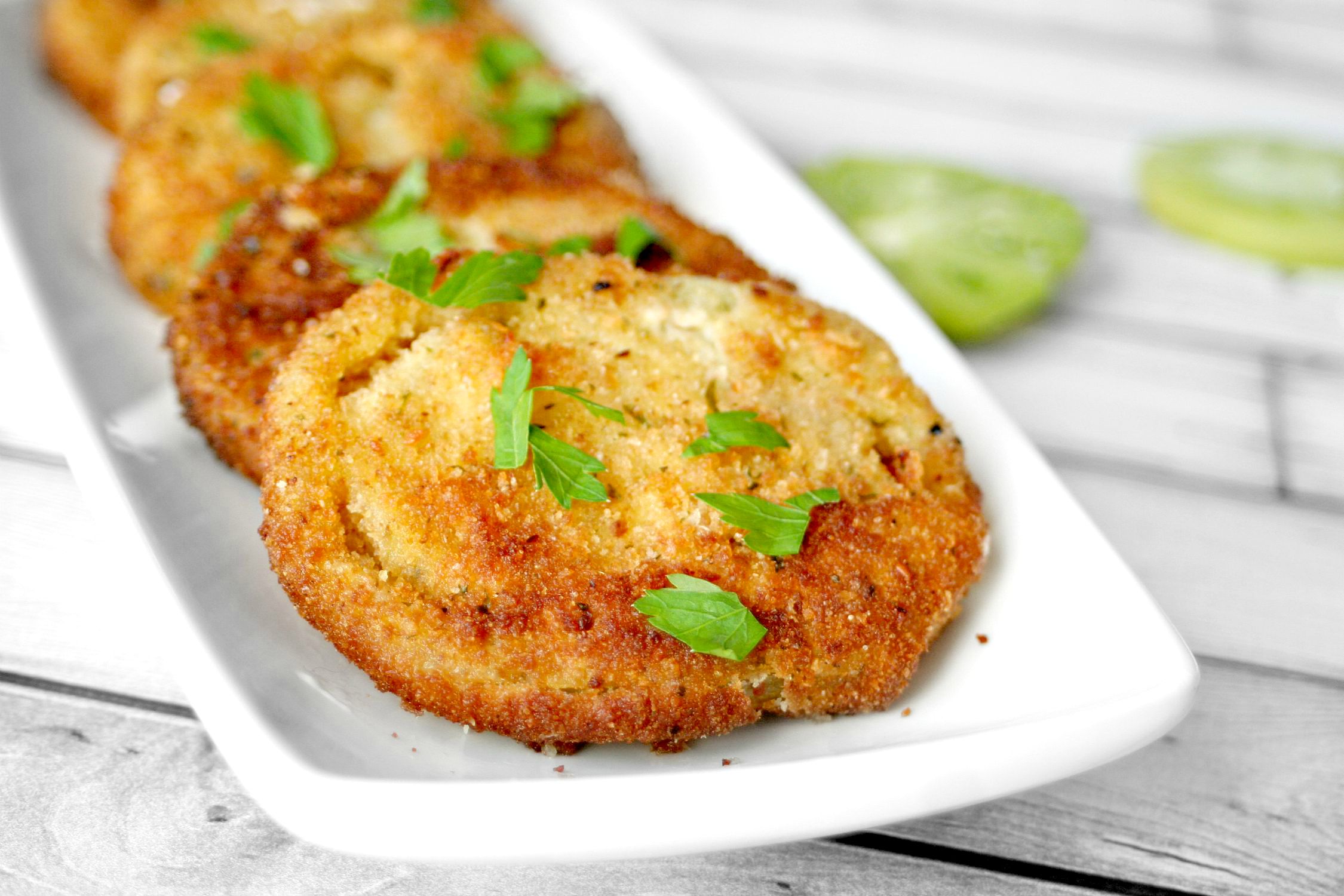 Easy Fried Green Tomatoes - Killing Thyme