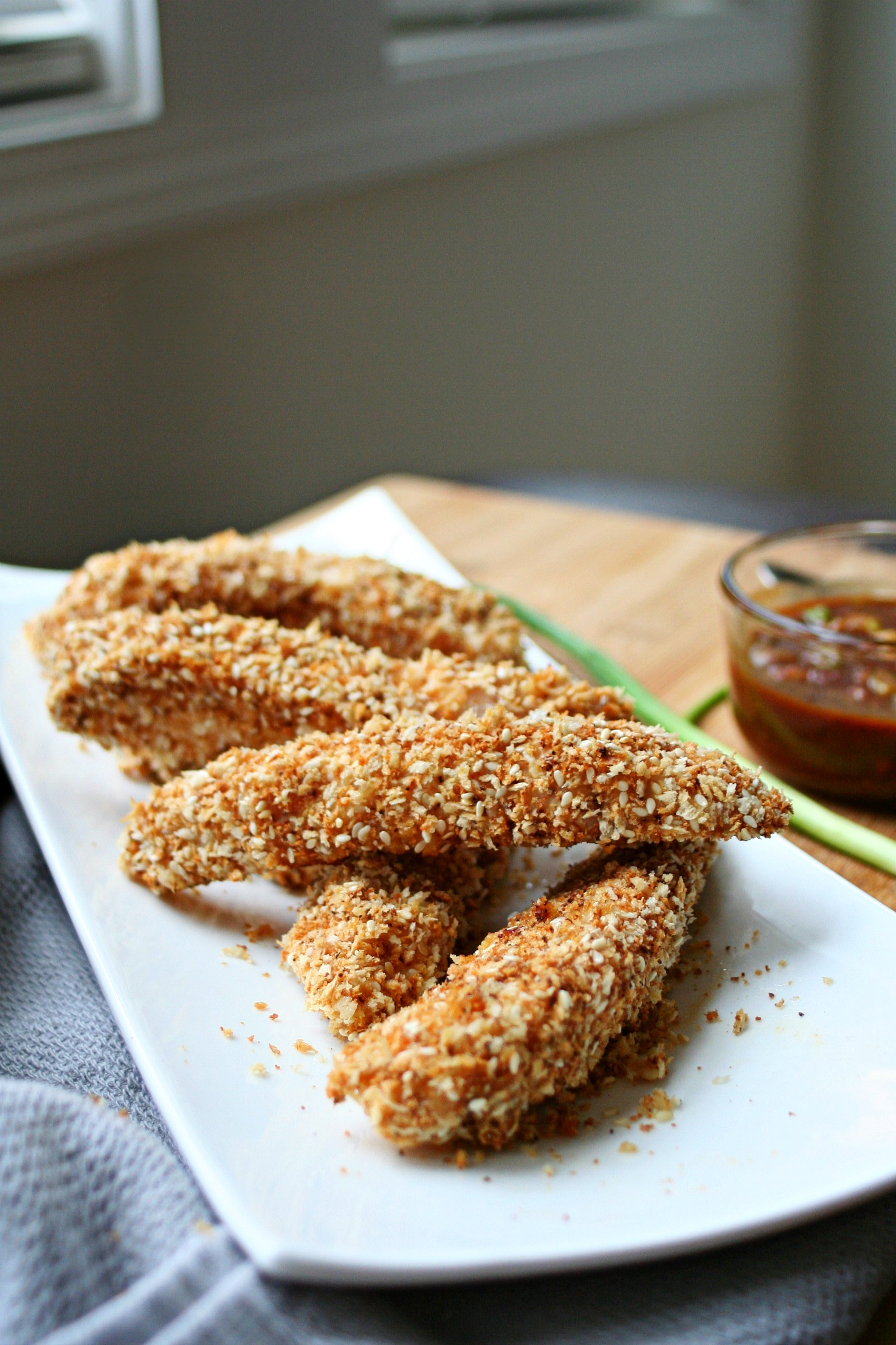 Baked Chicken Fingers Crusted in Panko 4