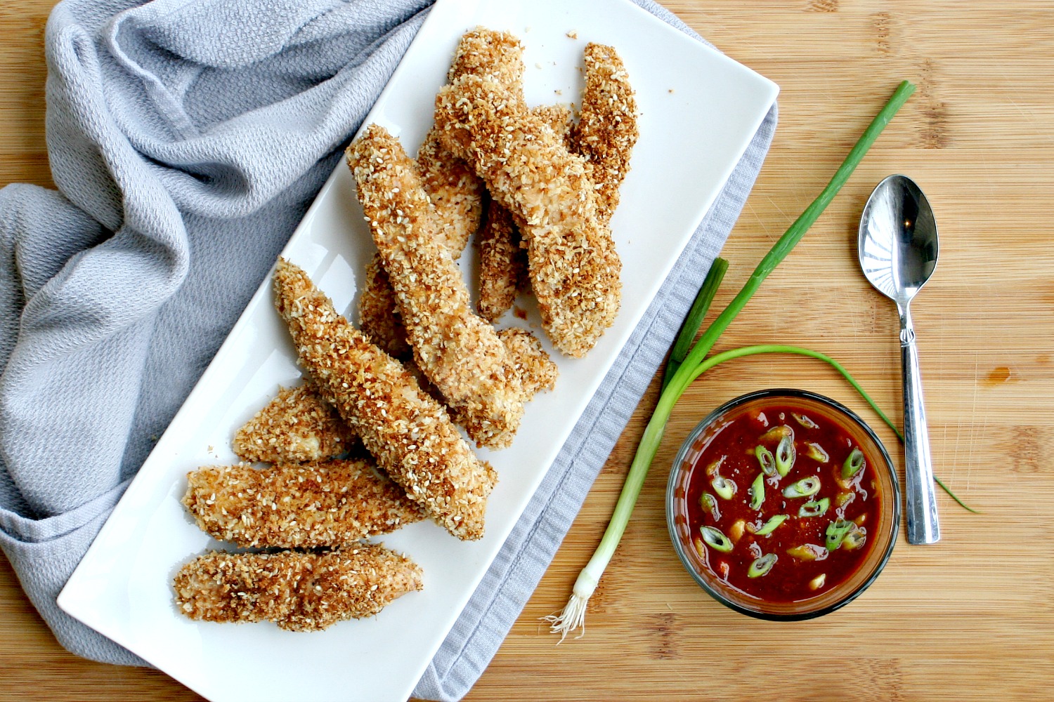 Baked Chicken Fingers Crusted in Panko