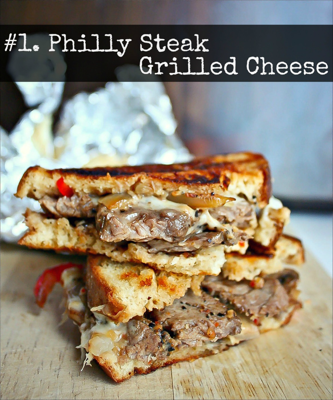 1 Philly Steak Grilled Cheese