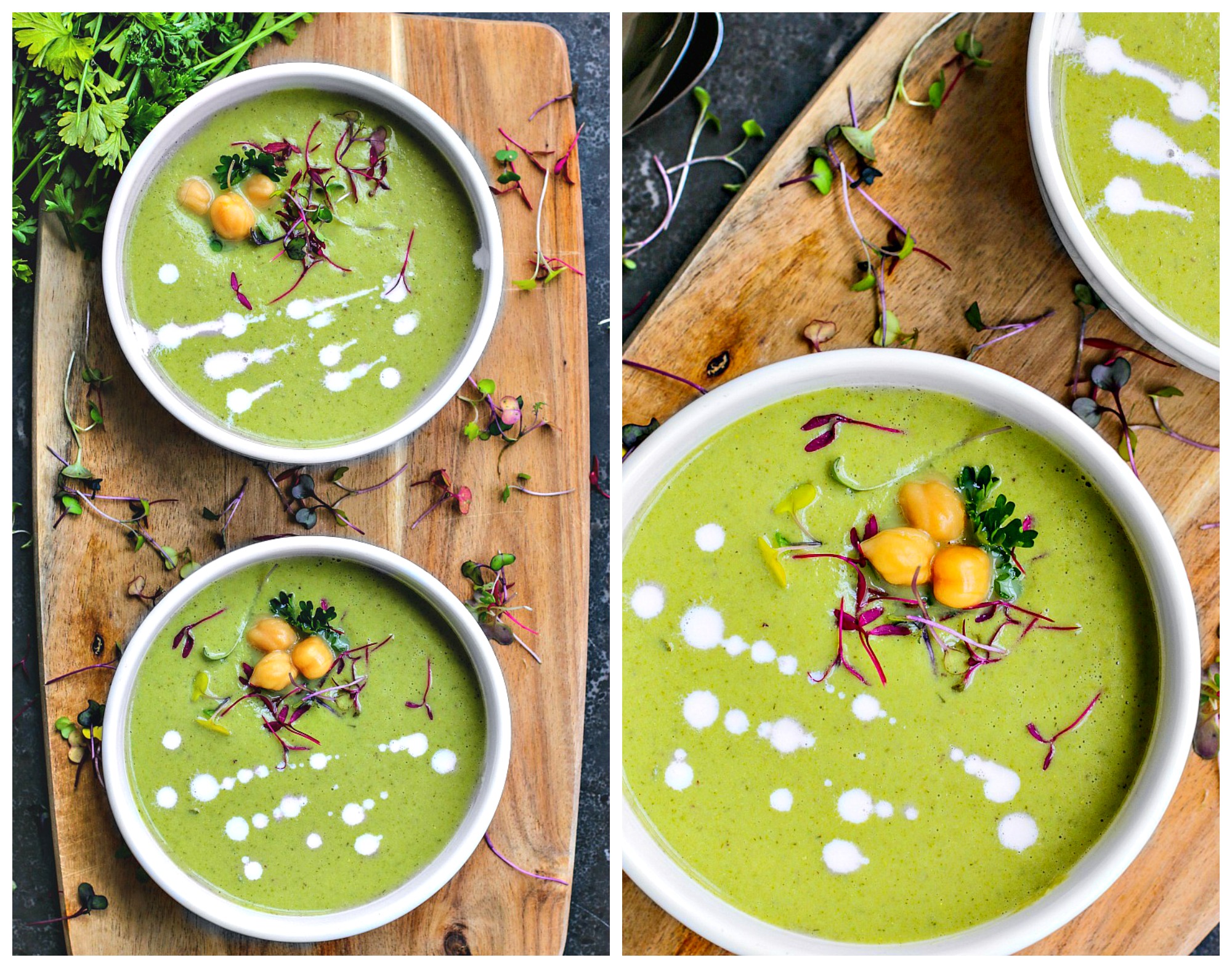 Creamy Dill and Spinach Chickpea Soup | Killing Thyme