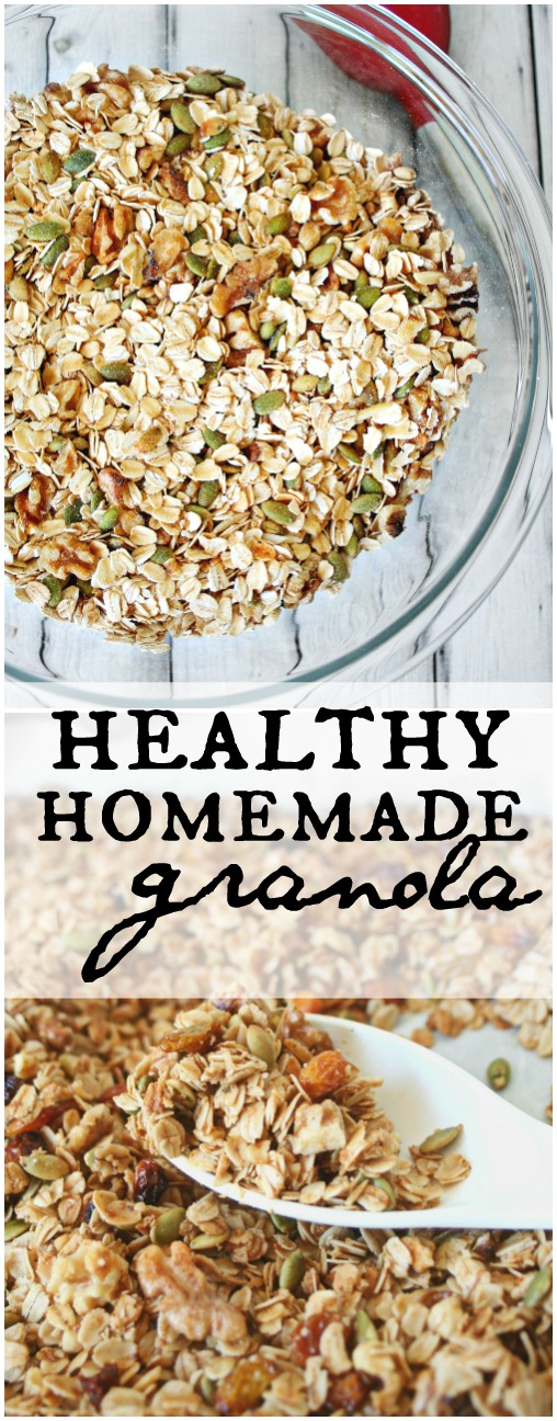 Healthy Homemade Granola Pinterest