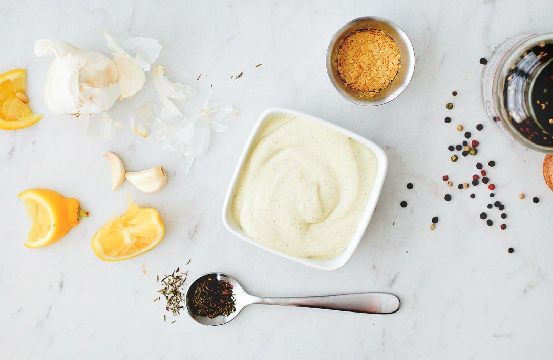 Healthy Homemade Vegetarian Caesar Dressing Killing Thyme