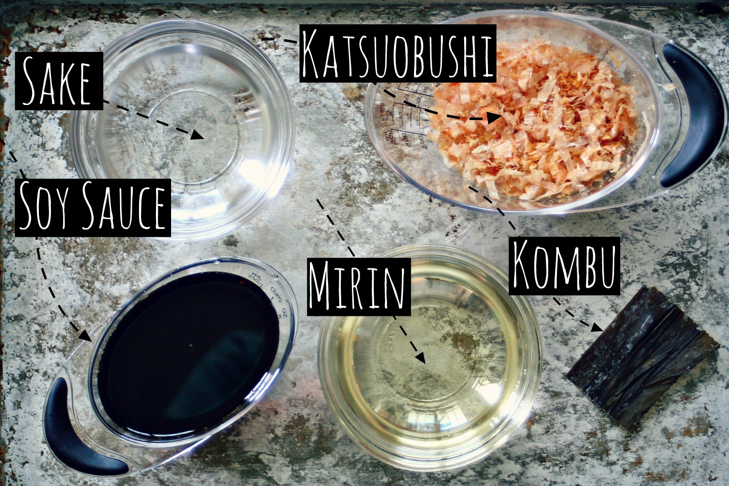 Mentsuyu Base Ingredients Chart