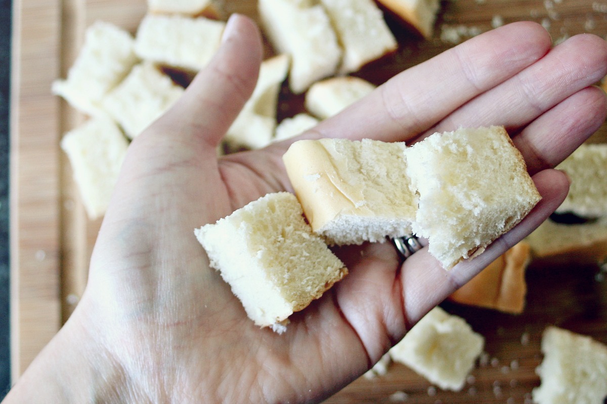 Homemade Croutons Size