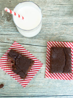Dark Chocolate Chickpea Cake Brownies