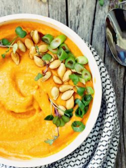 Red Curry + Coconut Squash Soup