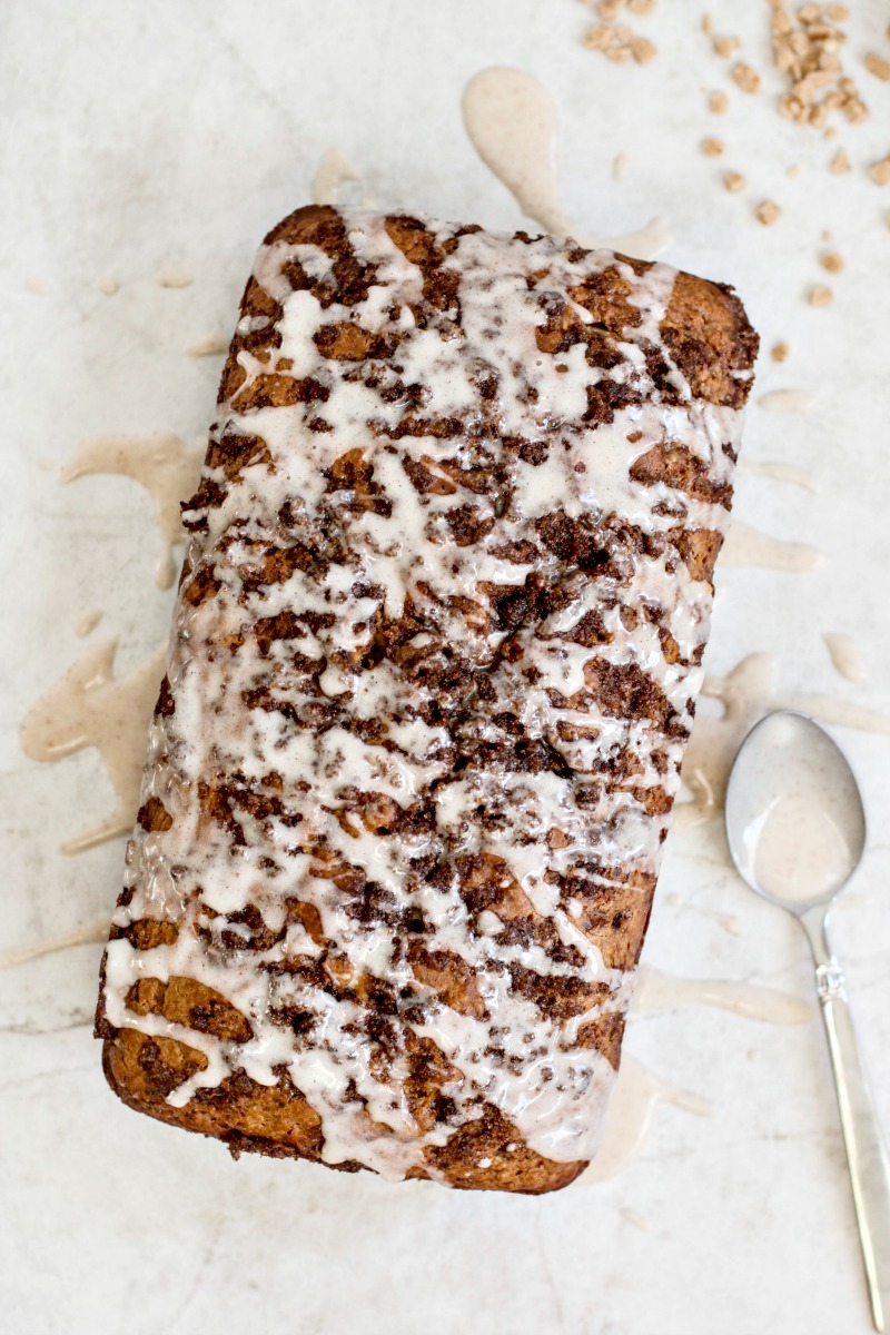 Spiked Cider Banana Bread With English Toffee Bits