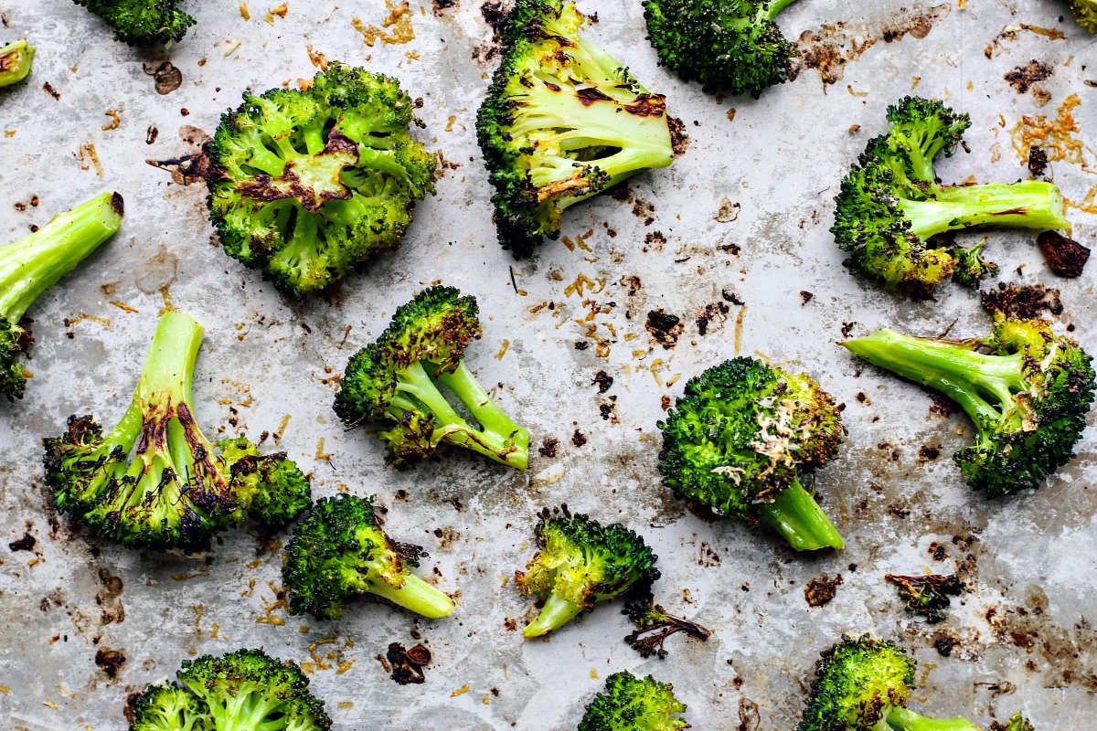Roasted Broccoli With Garlic + Parmesan | Killing Thyme