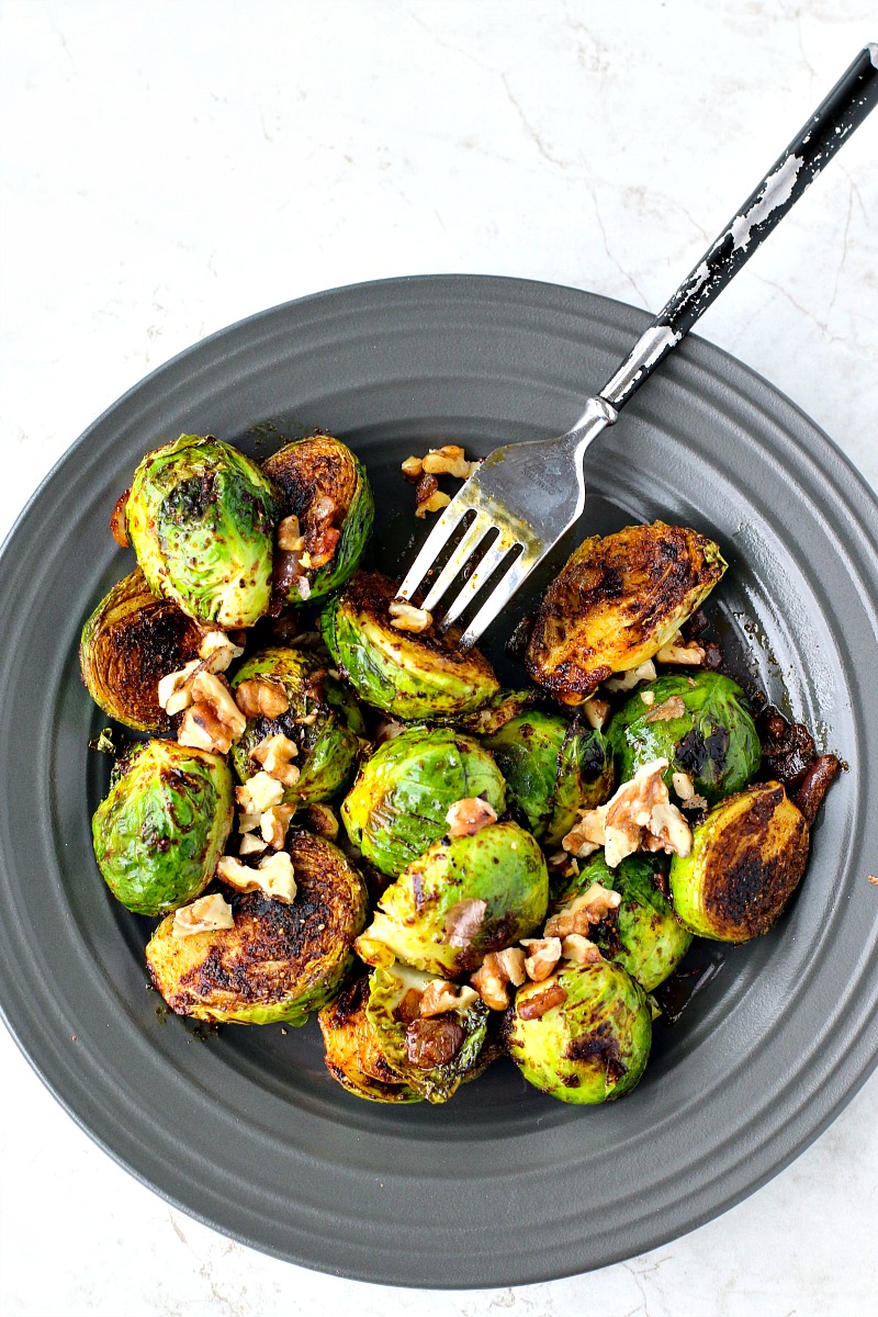 Sweet Curried Brussels Sprouts With Toasted Walnuts | Killing Thyme