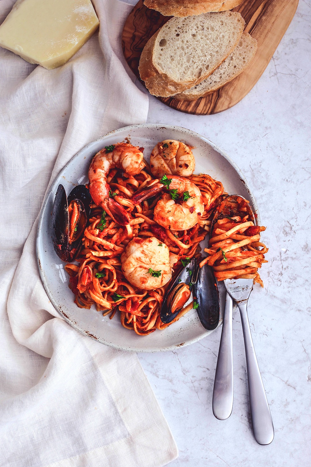 Fiery One-Pot Seafood Pasta With Arrabbiata Sauce | Killing Thyme
