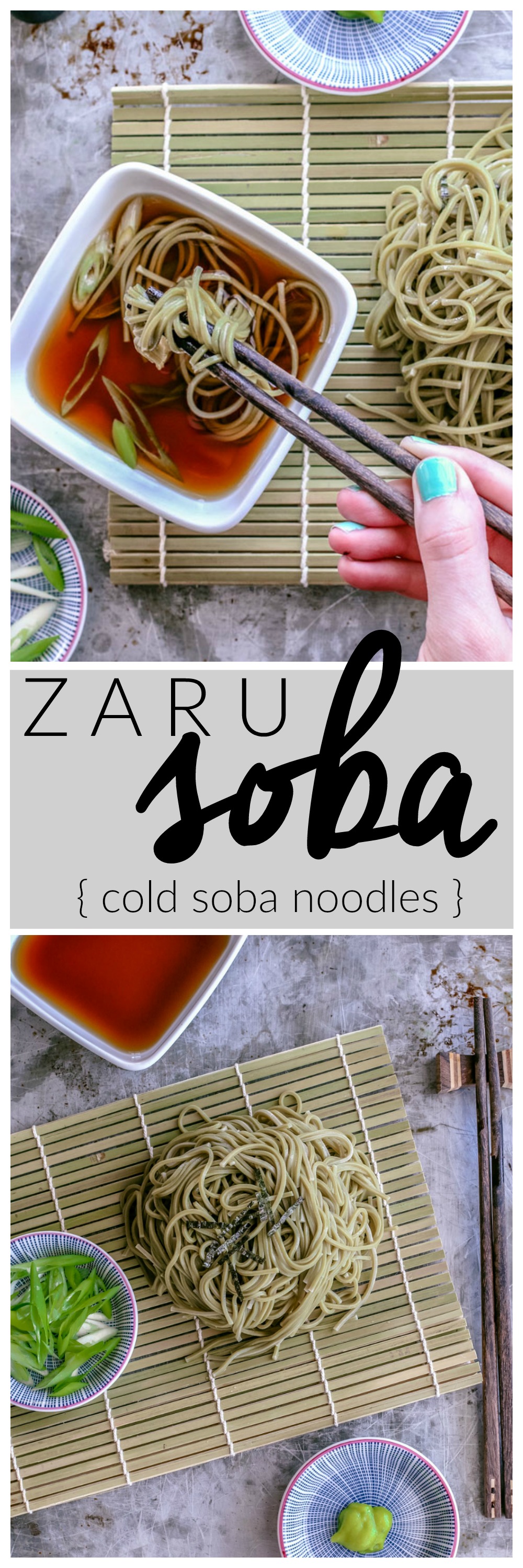 Zaru Soba { cold soba noodles } | Killing Thyme — This cool and simple Japanese dish is the perfect meal for those summer scorchers. Fill your belly and cool down at the same time with this slurp-worthy dish!