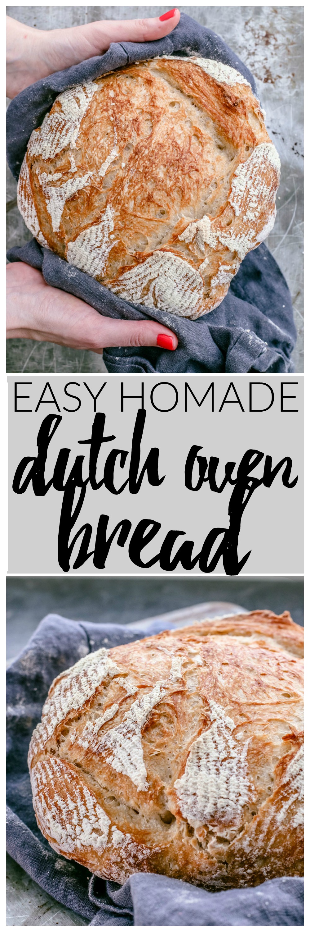 Easy Homemade Dutch Oven Bread | Killing Thyme — You'll get a gorgeous crackly golden brown crust encasing soft and pillowy bread every time.