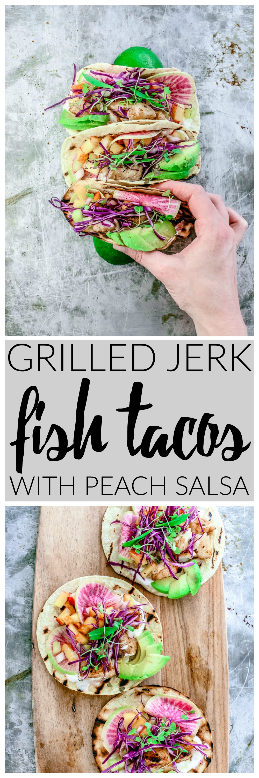 Grilled Jerk Fish Tacos With Tangy Peach Salsa | Killing Thyme