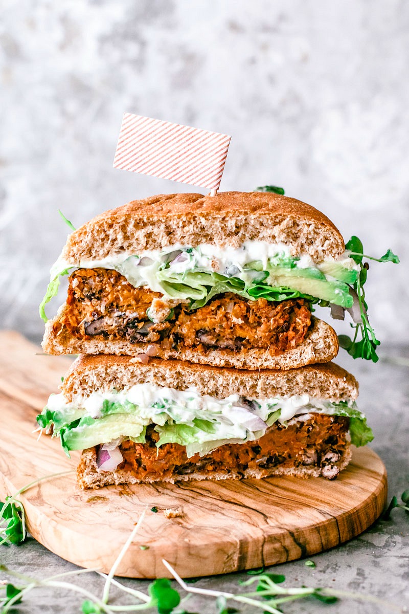 Southwestern Sweet Potato Quinoa Burger | Killing Thyme