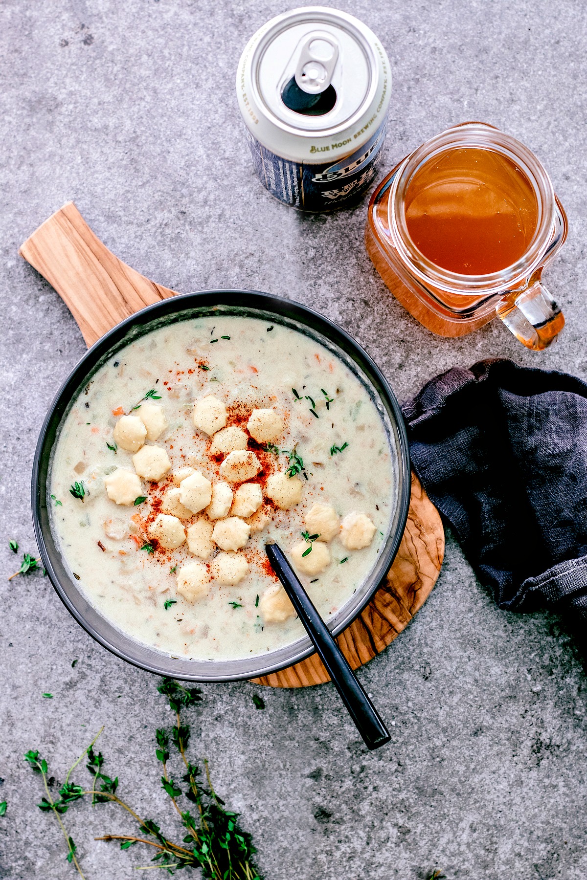 Easy Clam Chowder { With Beer } | Killing Thyme
