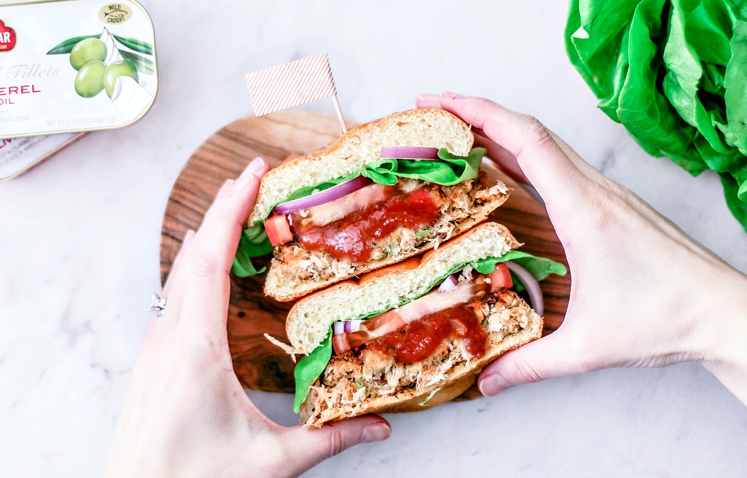 southwestern bbq mackerel fish sandwich