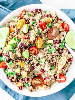 Quinoa and Black Bean Salad With Chipotle Vinaigrette