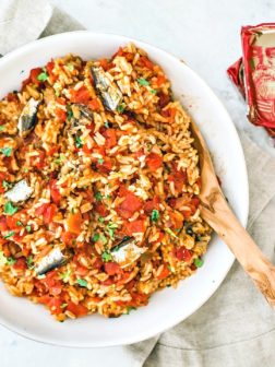 Instant Pot Spanish Rice With Sardines in Tomato Sauce