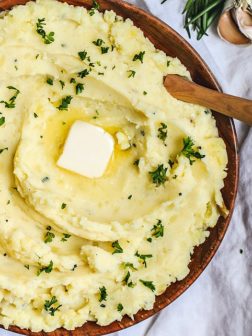 Roasted Garlic Mashed Potatoes With Rosemary