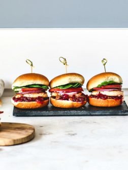 Sweet and Savory Salmon Sliders With Cranberry Sauce