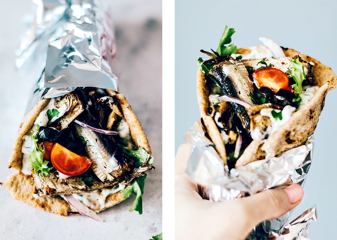 Greek Pita With Sardines {Fish High in Omega3} Killing Thyme