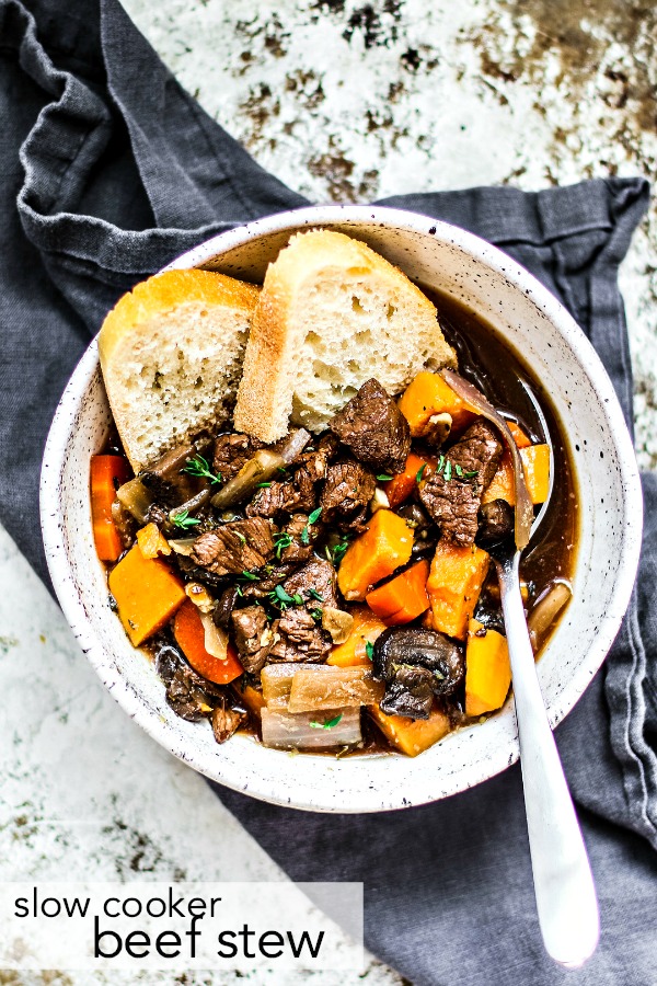 Slow Cooker Beef Stew With Red Wine