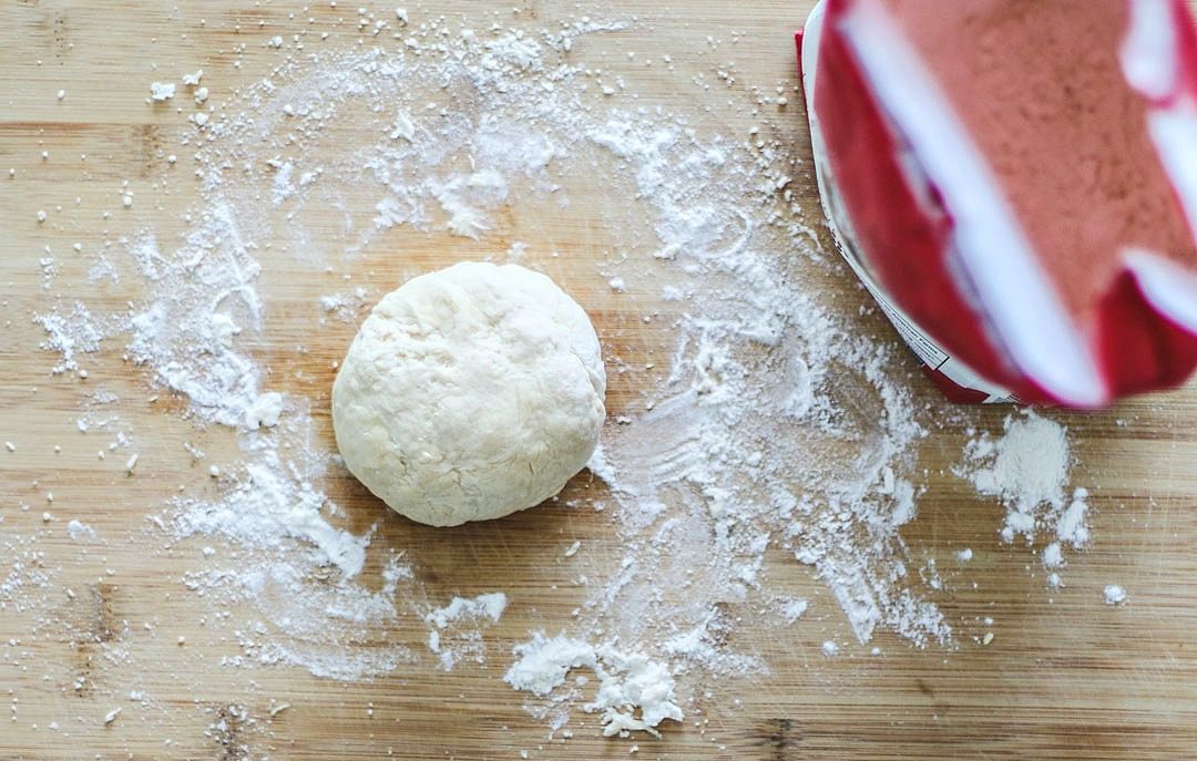 Ball of tortilla dough.