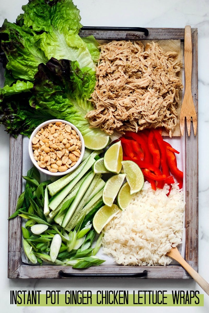 Instant Pot Ginger Chicken Lettuce Wraps Killing Thyme