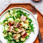 Grilled Tuna Steak Salad with Wasabi Vinaigrette