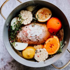 Turkey breast in turkey brine