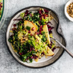 Colorful plate of winter crunch salad.