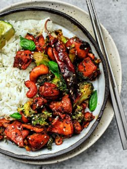 Spicy Sesame Chicken with Broccoli