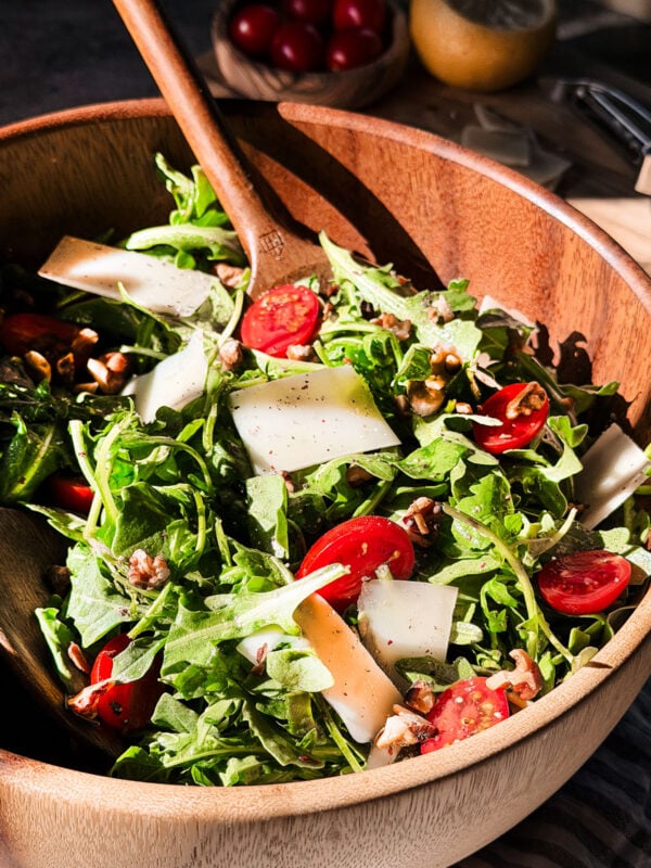 Lemon Arugula Salad with Parmesan.
