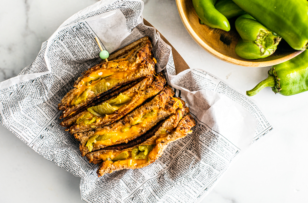 Roasted Hatch Chile Grilled Cheese