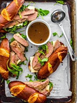 Brie and Beef Sandwiches Au Jus