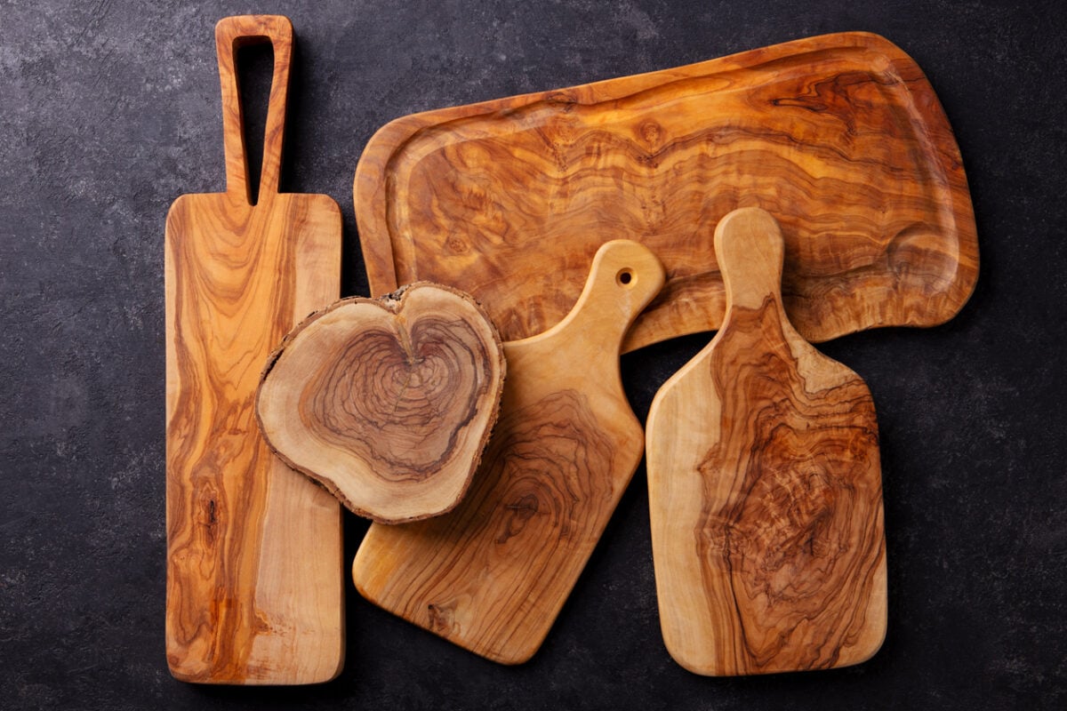 Different-sized wooden boards.