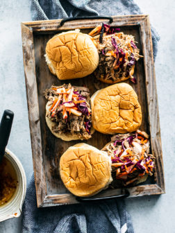 Slow Cooker Pulled Pork with Tangy Apple Slaw
