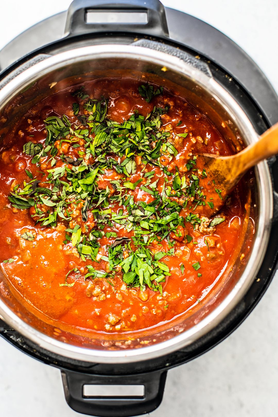 Overhead shot of Instant Pot 