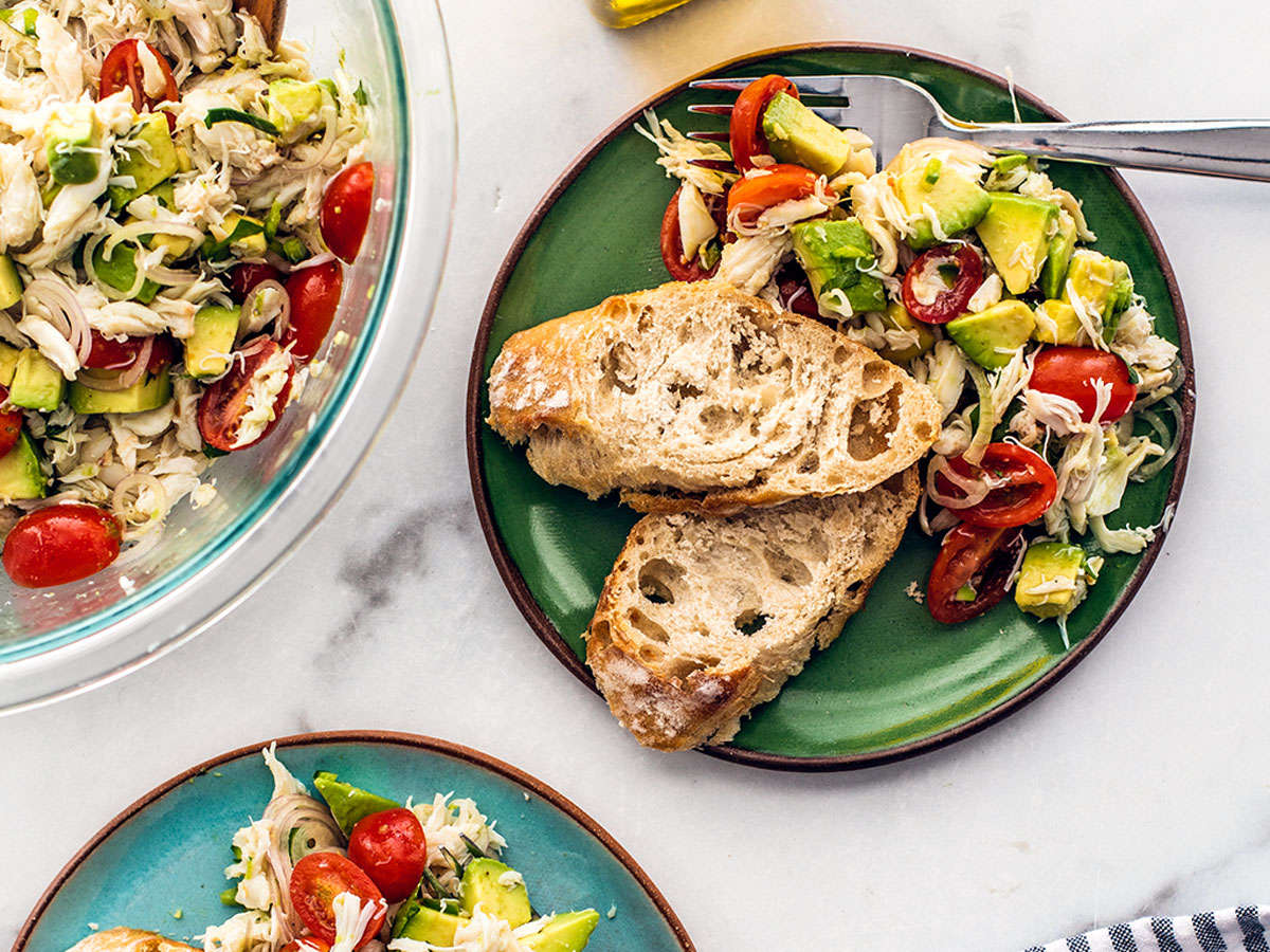Healthy Crab Meat Salad (No Mayo)-image