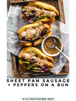 Sheet Pan Sausage and Peppers Pin.