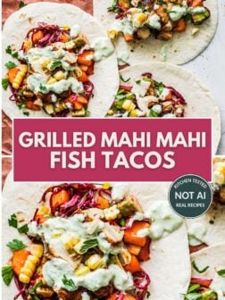 grilled mahi mahi fish tacos pin