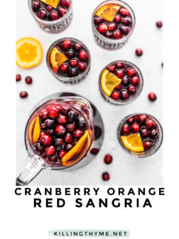 Cranberry Orange Red Sangria Recipe.