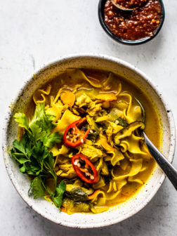 Spicy Curry Chicken Noodle Soup