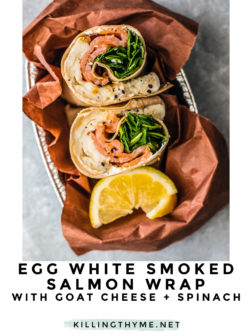Egg White Smoked Salmon Wrap