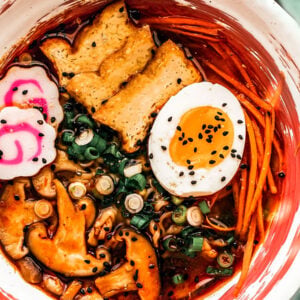 Shoyu Ramen closeup of bowl.