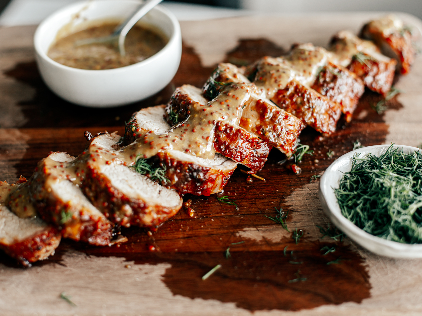 Maple Mustard Air Fryer Pork Tenderloin | Killing Thyme