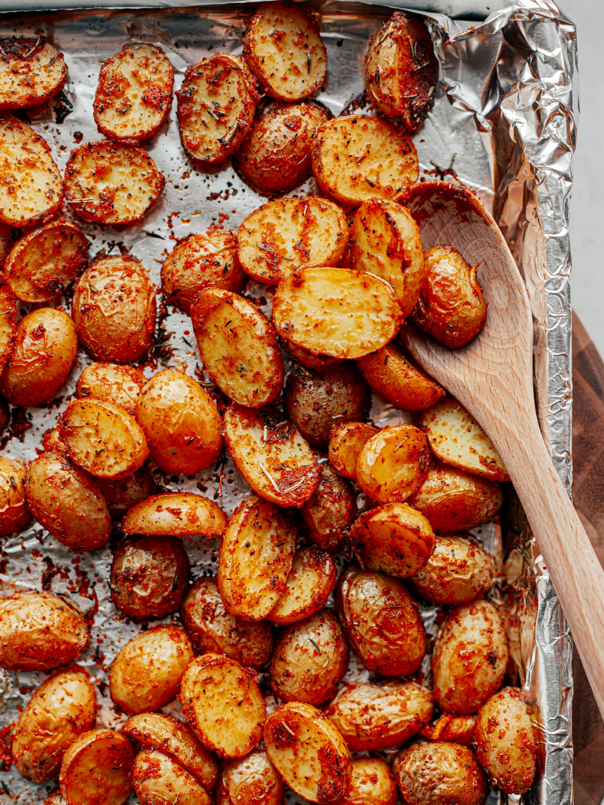 Crispy Oven Roasted Mini Potatoes Killing Thyme