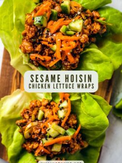 Sesame Hoisin Chicken Lettuce Wraps