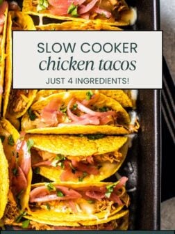 slow cooker chicken tacos pin
